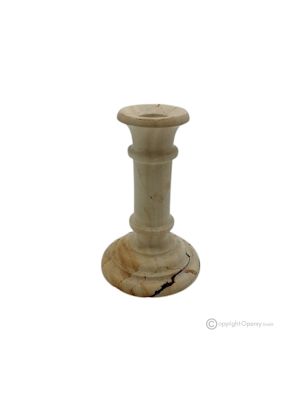 Kerzenhalter aus Teak-Marmor, handgefertigt, aus authentischem Naturstein mit exklusivem und raffiniertem Design.