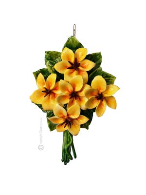 BOUQUET Wanddekoration Ornament zum Aufhängen Keramik 