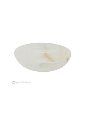 Schale, Iris-Onyx-Marmor, dekorativer Mittelpunkt, handgefertigt in Italien, authentischer Stein.