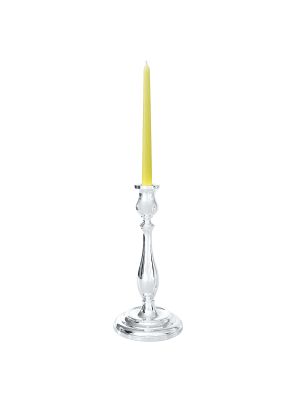 CANDELIERE INGLESE 1 Flamme Kerzenständer Kerzenhalter Armleuchter Edelmetalle Versilbert Handarbeit Made in Italy
