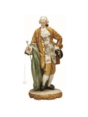 GALANT 1079 Edles Porzellan Figur Barock handbemalt Italienisches Design exklusiv elegant