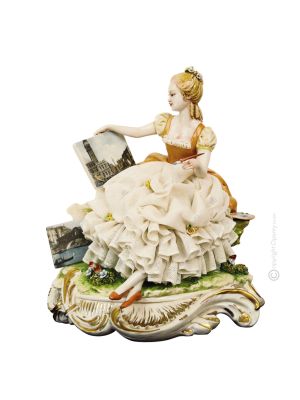 MALEN IM FREIEN Edles Porzellan Figur Barock handgemacht stilvoll Wohnkultur exklusiv elegant