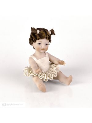 TÄNZER Capodimonte-Statuette, romantische Tänzerin aus einzigartigem Porzellan.