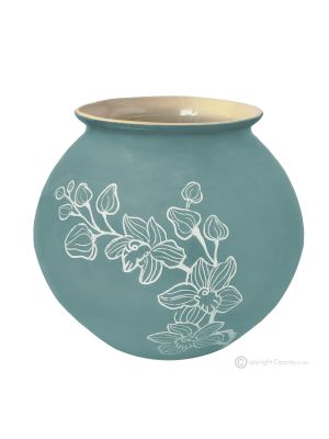 ORCHIDEE Cachepot Übertopf Blumentopfhalter authentische künstlerische Keramik Handarbeit