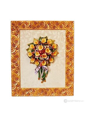 BILD Keramik im Barockstil mit Details aus 24 Karat Gold Made in Italy