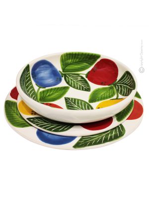 FAVIGNANA Kollektion Tellerset Teller Set Geschirrset Handgemachte Keramik Made in Italy Sizilien