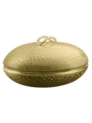 MARADI Dekoschale Tafelaufsatz Ornament Edelmetalle Messing Kunstwerk Handarbeit Made in Italy