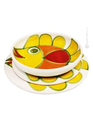 PALERMO Kollektion Tellerset Teller Set Geschirrset Handgemachte Keramik Made in Italy Sizilien