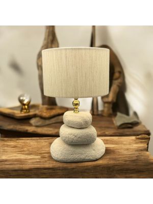 Marmorsteinlampe, Lampenschirm aus echtem Naturstein, modernes Design, handgefertigt.