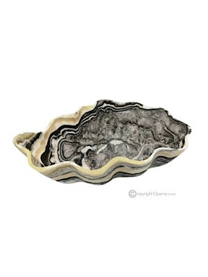 MITTELSTÜCK aus Zebra-Onyx, authentischem Naturstein, ein elegantes Stück Luxus.