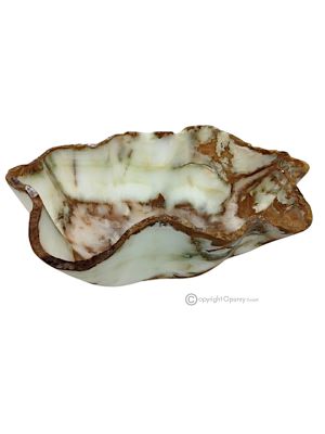 MITTELSTÜCK aus grünem Onyx, authentischem Naturstein, ein edles Stück handgefertigten Luxus.