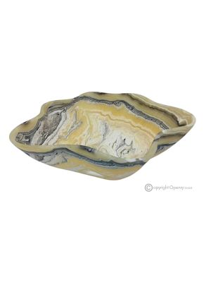 MITTELSTÜCK aus Zebra-Onyx, echtem Naturstein, ein erlesenes Stück handgefertigten Luxus.