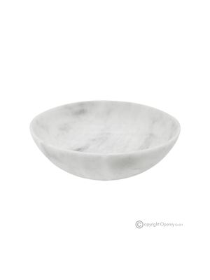 SCHALE aus echtem weißem Onyxmarmor, elegantes und raffiniertes Design, handgefertigt.