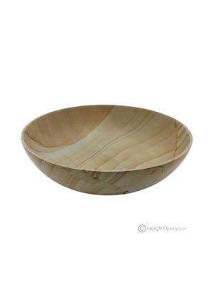 SCHALE aus echtem Teakstein, elegantes und anspruchsvolles Design, handgefertigt.