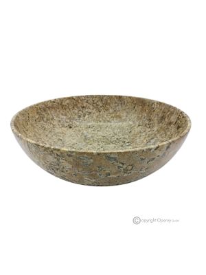 SCHALE aus echtem Fossilstein, elegantes und anspruchsvolles Design, handgefertigt, handwerklich gefertigt.