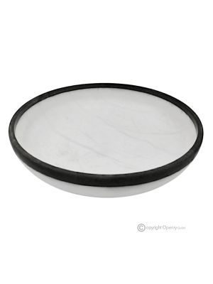 SCHALE aus Alabaster, authentischer Naturstein mit einzigartiger Maserung, handgefertigt.