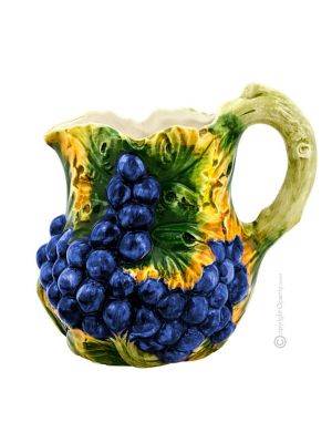 BROCCA UVA Karaffe Krug Bembel Kanne Dekanter originelle Kreationen aus künstlerischer Keramik Made in Italy