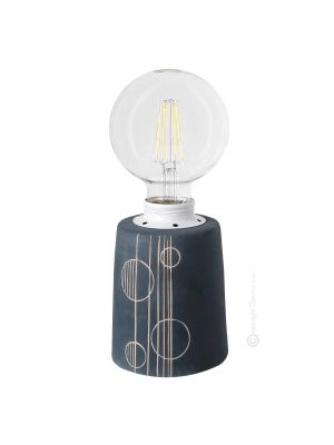 BOLLE Tischlampe Abat-jour Nachttischlampe authentische piemontesische Keramik handgefertigt und dekoriert 