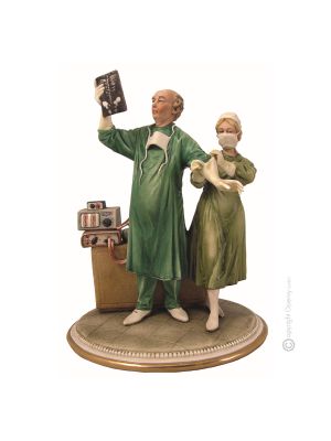 CHIRURG Edles Porzellan Figur handgemacht Italienisches Design elegant Wohnkultur stilvoll
