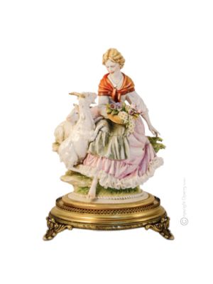 LANDBEGEGNUNG 624T Edles Porzellan Figur handgemacht elegant exklusiv stilvoll hochwertig