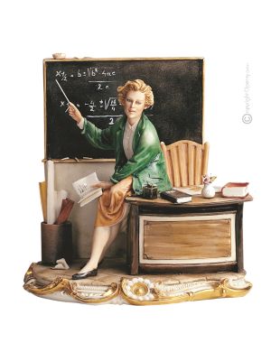 DIE LEHRERIN Italienische Porzellan Figur handgemacht exklusiv hochwertig Italienisches Design