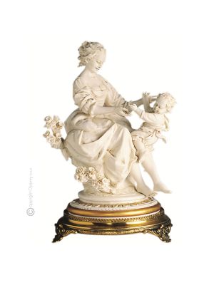 MUTTER MIT KIND 695B Edles Porzellan Figur handbemalt stilvoll exklusiv elegant Wohnkultur