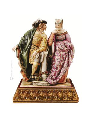 ES GIBT KEINE ROSE OHNE DORNE Edles Porzellan Figur handbemalt Italienisches Design exklusiv