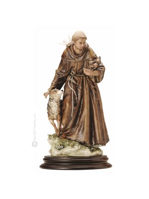 HEILIGER FRANZISKUS Edles Porzellan Figur handgemacht elegant exklusiv Wohnkultur hochwertig