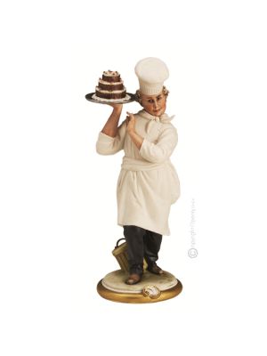 KONDITOR Edles Porzellan Figur handbemalt Wohnkultur elegant stilvoll exklusiv hochwertig