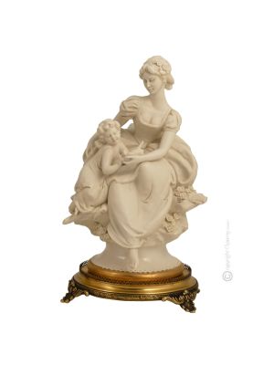 MUTTER MIT BABY 822B Capodimonte Porzellan Figur Barock handbemalt Wohnkultur exklusiv