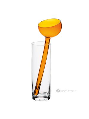 ALBA Authentische handbemalte moderne dekorative Vase aus hochwertigem Glas.