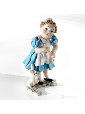 ALICE Fairytale Capodimonte-Statuette, italienische Anmut und Magie aus Porzellan.