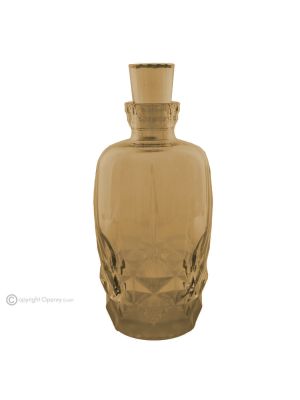 ALKIMIA Dekanter, dekorative moderne handbemalte Flasche aus hochwertigem Glas.