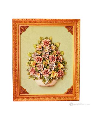BILD Keramik im Barockstil mit Details aus 24 Karat Gold Made in Italy