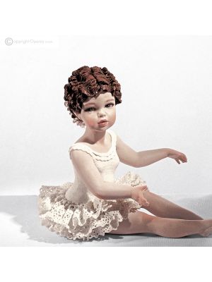 CAROLYN - Capodimonte, Ballerina-Figur, feine Porzellankunst.