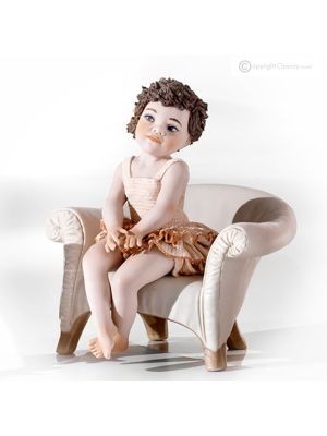 COSETTE - Capodimonte-Statuette, romantische Tänzerin, Eleganz aus Porzellan.
