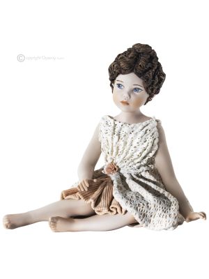 DALIA - Capodimonte, romantische Statuette aus einzigartigem Kunstporzellan.