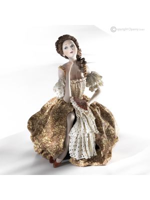 LADY Capodimonte-Statuette, Dame aus Porzellan, romantisch und raffiniert.