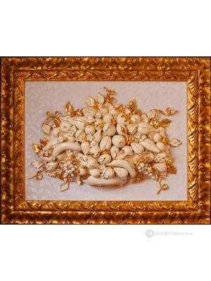 BILD Keramik im Barockstil mit Details aus 24 Karat Gold Made in Italy