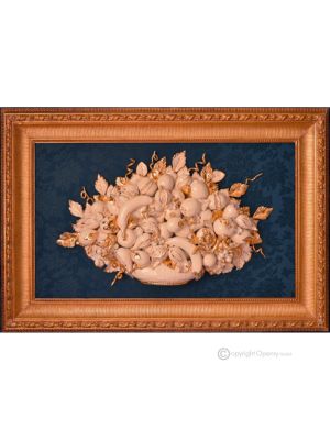 BILD Keramik im Barockstil mit Details aus 24 Karat Gold Made in Italy