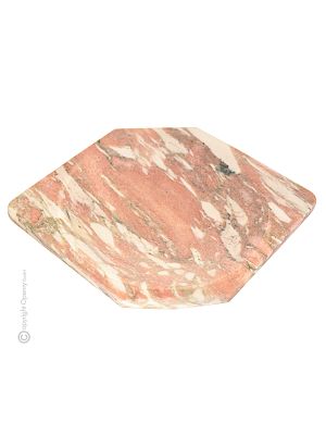 SVUOTATASCHE MARMO ROSA NORVEGIA Taschenleerer Schale Schmuckkästchen Marmor handgemacht authentisch Made in Italy