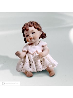 EVA Romantische Capodimonte-Puppe, pure Schönheit aus Porzellan.