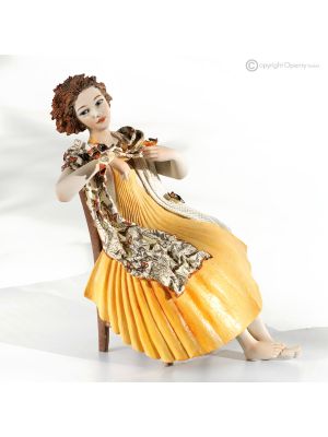 SOMMERSCHMETTERLINGE - Romantische Eleganz: einzigartige Capodimonte-Statuette.