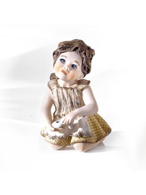 CINDERELLA Capodimonte-Porzellan, märchenhafte Statuette, Romantik und Zauber vereint.