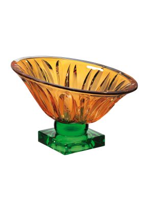 FIRE Authentisches, handbemaltes, modernes, dekoratives Tafelaufsatz aus hochwertigem Glas.