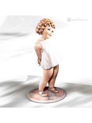 GIULIA - Capodimonte, exklusive Kunststatuette aus raffiniertem Porzellan.