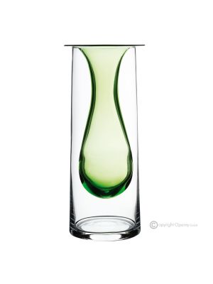 ALBA Authentische handbemalte moderne dekorative Vase aus hochwertigem Glas.
