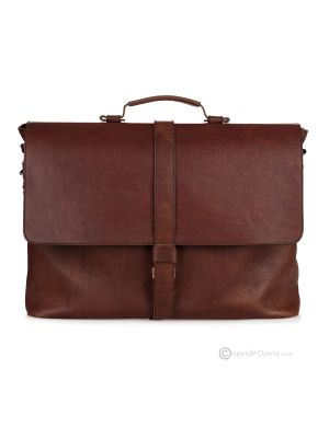 DORIAN Aktentasche Laptoptasche Notebooktasche Messenger Taschen Umhängetasche Herrentaschen handgefertigte aus echtem Leder Braun