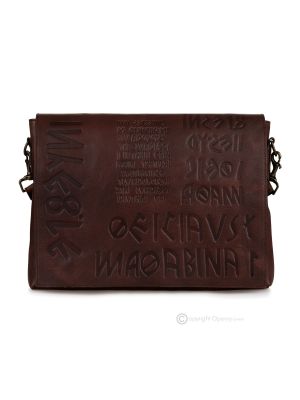 SHAKESPEAREIKU Umhängetaschen Herrentaschen handgefertigte aus echtem Leder Braun