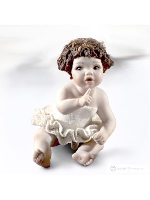 LAURETTA - Capodimonte-Statuette, bezaubernde Ballerina aus edlem Porzellan.